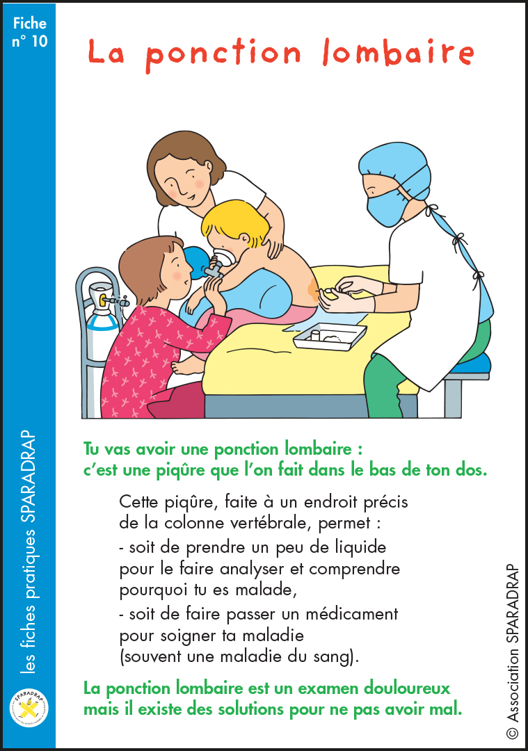 Couverture de la fiche "La ponction lombaire"
