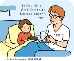 Bonjour Eliott, c'est l'heure de ton médicament