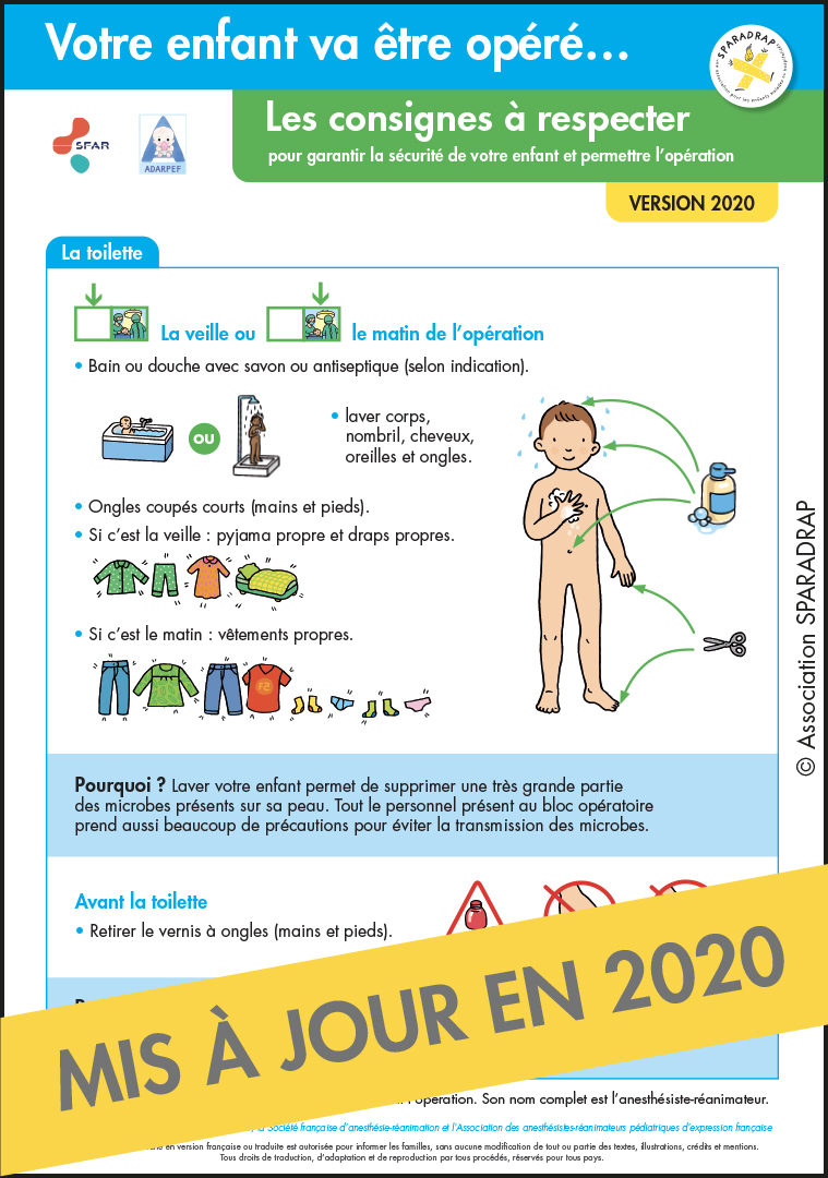 Visuel de la fiche "Consignes pré-opératoires - Les consignes à respecter"