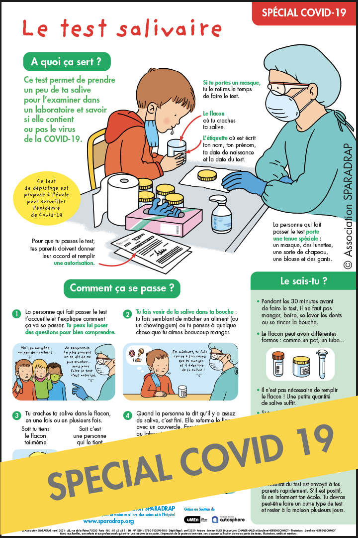Visuel poster "Le test salivaire"