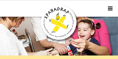 Page d'accueil du site SPARADRAP