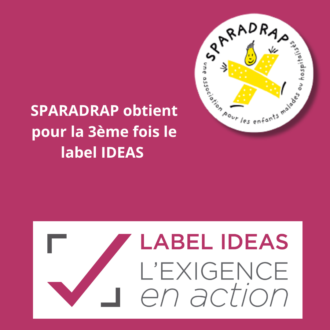 SPARADRAP obtient le renouvellement du label IDEAS