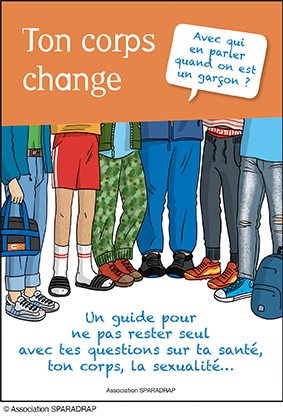 Visuel de la couverture du guide Ton corps change. Avec qui en parler quand on est un garçon ?