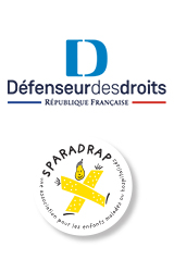 Logo SPARADRAP + Défenseur des droits