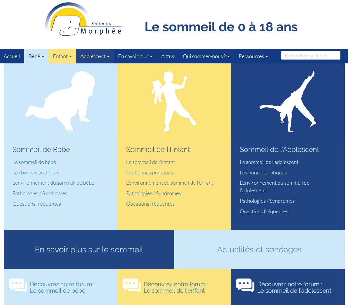  Le sommeil de 0 à 18 ans