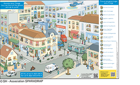 visuel du poster "Les lieux où l'on prend soin de ta santé"