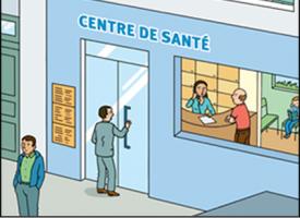 Un centre de santé 