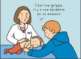 Un médecin qui examine un enfant malade