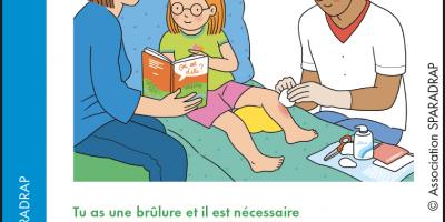 Une nouvelle fiche pour expliquer les soins de brûlure aux enfants et à leurs parents