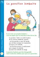 Couverture de la fiche "La ponction lombaire"