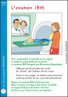 Couverture de la fiche "L'examen IRM"
