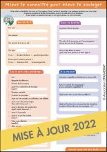 Visuel du questionnaire "Mieux te connaître pour mieux te soulager"- recto