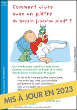 Couverture de la fiche "Comment vivre avec un plâtre du bassin jusqu'au pied ?"